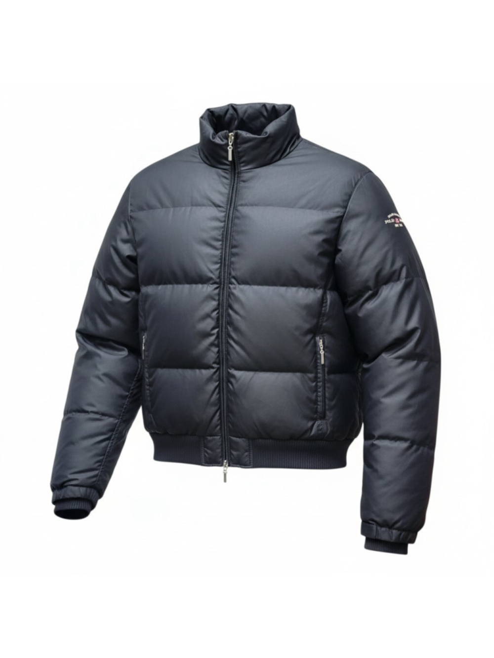 Polo Jeans Co. Ralph Lauren Women's Down Puffer Black Hooded Jacket Size Large